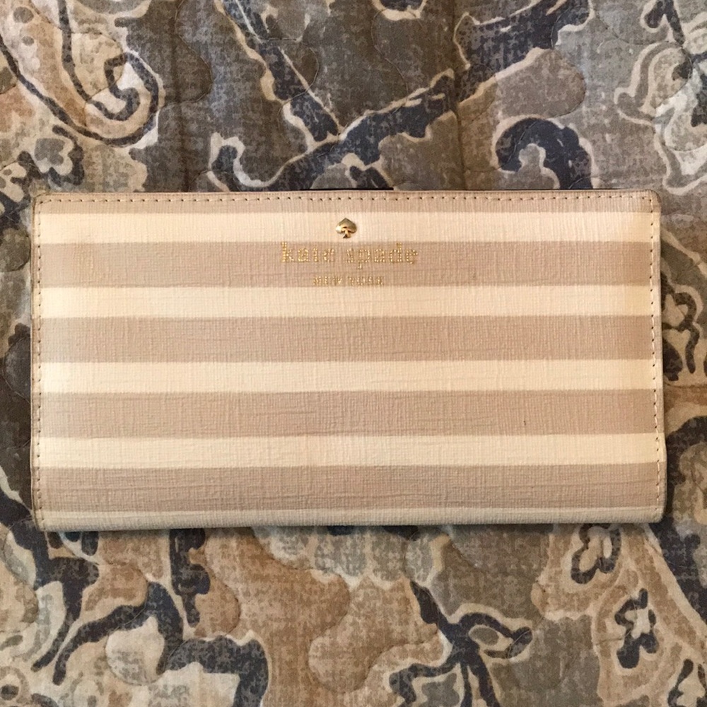 Kate Spade striped wallet